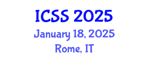 International Conference on Sport Science (ICSS) January 18, 2025 - Rome, Italy