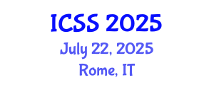 International Conference on Sport Science (ICSS) July 22, 2025 - Rome, Italy