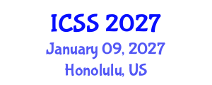 International Conference on Sport Science (ICSS) January 09, 2027 - Honolulu, United States International Conference on Sport Science (ICSS) January 09, 2027 - Honolulu, United States