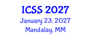 International Conference on Sport Science (ICSS) January 23, 2027 - Mandalay, Myanmar International Conference on Sport Science (ICSS) January 23, 2027 - Mandalay, Myanmar