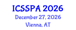 International Conference on Sport Statistics and Performance Analysis (ICSSPA) December 27, 2026 - Vienna, Austria International Conference on Sport Statistics and Performance Analysis (ICSSPA) December 27, 2026 - Vienna, Austria