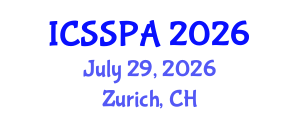 International Conference on Sport Statistics and Performance Analysis (ICSSPA) July 29, 2026 - Zurich, Switzerland