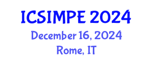 International Conference on Sports Injury Management and Performance Enhancement (ICSIMPE) December 16, 2024 - Rome, Italy