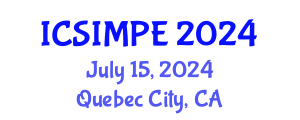 International Conference on Sports Injury Management and Performance Enhancement (ICSIMPE) July 15, 2024 - Quebec City, Canada
