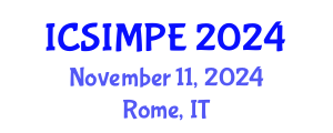 International Conference on Sports Injury Management and Performance Enhancement (ICSIMPE) November 11, 2024 - Rome, Italy