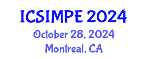 International Conference on Sports Injury Management and Performance Enhancement (ICSIMPE) October 28, 2024 - Montreal, Canada