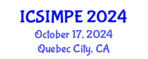 International Conference on Sports Injury Management and Performance Enhancement (ICSIMPE) October 17, 2024 - Quebec City, Canada