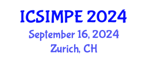 International Conference on Sports Injury Management and Performance Enhancement (ICSIMPE) September 16, 2024 - Zurich, Switzerland