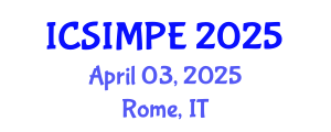 International Conference on Sports Injury Management and Performance Enhancement (ICSIMPE) April 03, 2025 - Rome, Italy