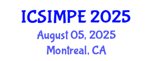 International Conference on Sports Injury Management and Performance Enhancement (ICSIMPE) August 05, 2025 - Montreal, Canada