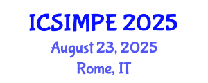 International Conference on Sports Injury Management and Performance Enhancement (ICSIMPE) August 23, 2025 - Rome, Italy