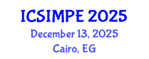International Conference on Sports Injury Management and Performance Enhancement (ICSIMPE) December 13, 2025 - Cairo, Egypt