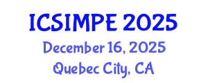 International Conference on Sports Injury Management and Performance Enhancement (ICSIMPE) December 16, 2025 - Quebec City, Canada