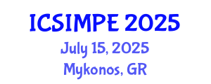 International Conference on Sports Injury Management and Performance Enhancement (ICSIMPE) July 15, 2025 - Mykonos, Greece