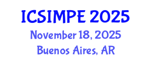 International Conference on Sports Injury Management and Performance Enhancement (ICSIMPE) November 18, 2025 - Buenos Aires, Argentina