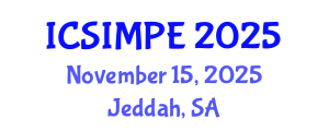 International Conference on Sports Injury Management and Performance Enhancement (ICSIMPE) November 15, 2025 - Jeddah, Saudi Arabia