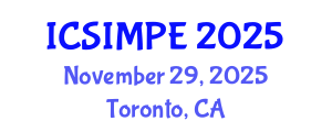 International Conference on Sports Injury Management and Performance Enhancement (ICSIMPE) November 29, 2025 - Toronto, Canada