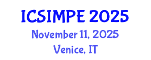 International Conference on Sports Injury Management and Performance Enhancement (ICSIMPE) November 11, 2025 - Venice, Italy