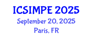 International Conference on Sports Injury Management and Performance Enhancement (ICSIMPE) September 20, 2025 - Paris, France