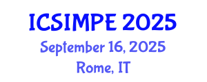 International Conference on Sports Injury Management and Performance Enhancement (ICSIMPE) September 16, 2025 - Rome, Italy