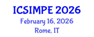International Conference on Sports Injury Management and Performance Enhancement (ICSIMPE) February 16, 2026 - Rome, Italy International Conference on Sports Injury Management and Performance Enhancement (ICSIMPE) February 16, 2026 - Rome, Italy