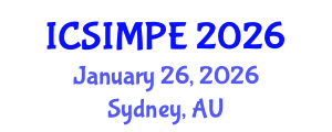International Conference on Sports Injury Management and Performance Enhancement (ICSIMPE) January 26, 2026 - Sydney, Australia International Conference on Sports Injury Management and Performance Enhancement (ICSIMPE) January 26, 2026 - Sydney, Australia