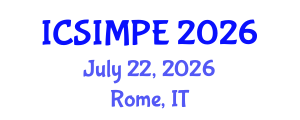 International Conference on Sports Injury Management and Performance Enhancement (ICSIMPE) July 22, 2026 - Rome, Italy International Conference on Sports Injury Management and Performance Enhancement (ICSIMPE) July 22, 2026 - Rome, Italy