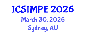 International Conference on Sports Injury Management and Performance Enhancement (ICSIMPE) March 30, 2026 - Sydney, Australia International Conference on Sports Injury Management and Performance Enhancement (ICSIMPE) March 30, 2026 - Sydney, Australia