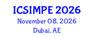 International Conference on Sports Injury Management and Performance Enhancement (ICSIMPE) November 08, 2026 - Dubai, United Arab Emirates