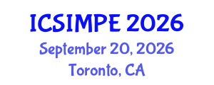 International Conference on Sports Injury Management and Performance Enhancement (ICSIMPE) September 20, 2026 - Toronto, Canada International Conference on Sports Injury Management and Performance Enhancement (ICSIMPE) September 20, 2026 - Toronto, Canada