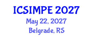 International Conference on Sports Injury Management and Performance Enhancement (ICSIMPE) May 22, 2027 - Belgrade, Serbia