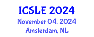 International Conference on Sports Law and Ethics (ICSLE) November 04, 2024 - Amsterdam, Netherlands