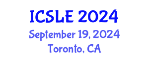 International Conference on Sports Law and Ethics (ICSLE) September 19, 2024 - Toronto, Canada