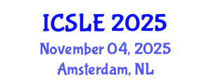 International Conference on Sports Law and Ethics (ICSLE) November 04, 2025 - Amsterdam, Netherlands