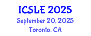 International Conference on Sports Law and Ethics (ICSLE) September 20, 2025 - Toronto, Canada