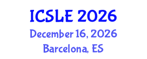 International Conference on Sports Law and Ethics (ICSLE) December 16, 2026 - Barcelona, Spain