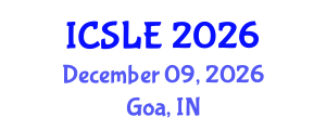 International Conference on Sports Law and Ethics (ICSLE) December 09, 2026 - Goa, India International Conference on Sports Law and Ethics (ICSLE) December 09, 2026 - Goa, India