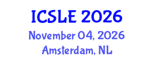 International Conference on Sports Law and Ethics (ICSLE) November 04, 2026 - Amsterdam, Netherlands