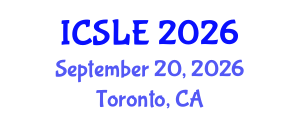 International Conference on Sports Law and Ethics (ICSLE) September 20, 2026 - Toronto, Canada