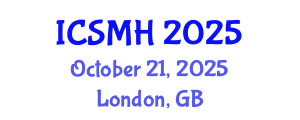 International Conference on Sports Medicine and Health (ICSMH) October 21, 2025 - London, United Kingdom