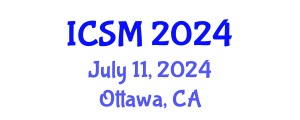 International Conference on Sports Medicine (ICSM) July 11, 2024 - Ottawa, Canada