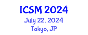 International Conference on Sports Medicine (ICSM) July 22, 2024 - Tokyo, Japan