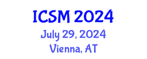 International Conference on Sports Medicine (ICSM) July 29, 2024 - Vienna, Austria