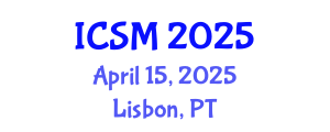 International Conference on Sports Medicine (ICSM) April 15, 2025 - Lisbon, Portugal