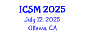 International Conference on Sports Medicine (ICSM) July 12, 2025 - Ottawa, Canada