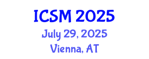 International Conference on Sports Medicine (ICSM) July 29, 2025 - Vienna, Austria