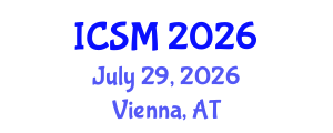 International Conference on Sports Medicine (ICSM) July 29, 2026 - Vienna, Austria