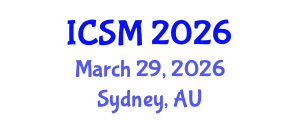 International Conference on Sports Medicine (ICSM) March 29, 2026 - Sydney, Australia