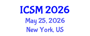 International Conference on Sports Medicine (ICSM) May 25, 2026 - New York, United States International Conference on Sports Medicine (ICSM) May 25, 2026 - New York, United States