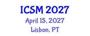 International Conference on Sports Medicine (ICSM) April 15, 2027 - Lisbon, Portugal International Conference on Sports Medicine (ICSM) April 15, 2027 - Lisbon, Portugal